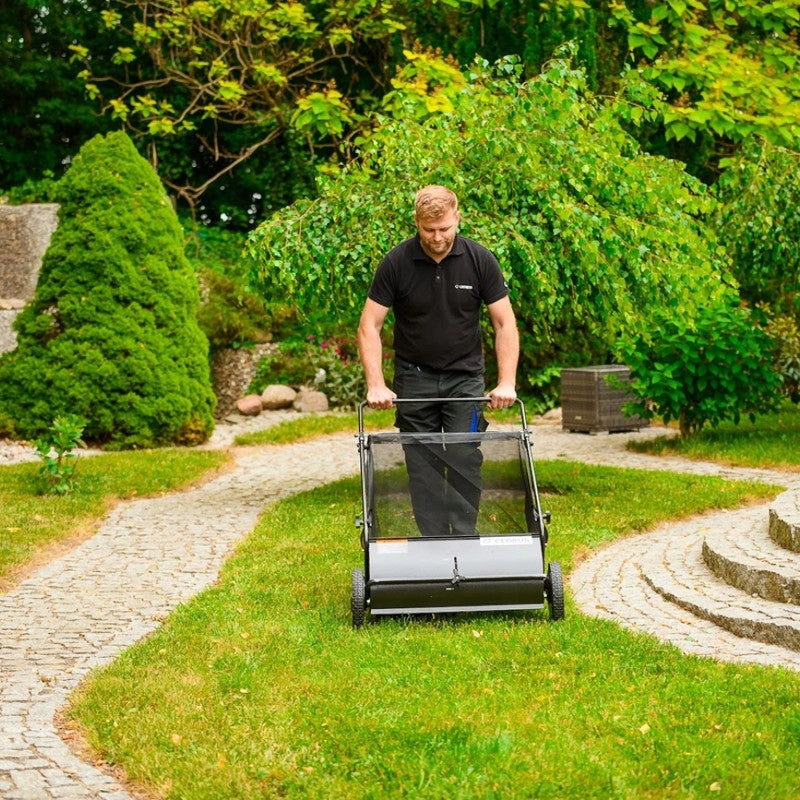 Push picker leaf grass sweeper with basket 66 cm Cedrus SP31110 Capacity 198 l
