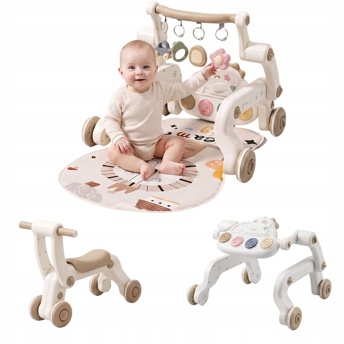 Pusher Bicycle Educational Mat BabyGym Multifunctional Baby Toy Y7