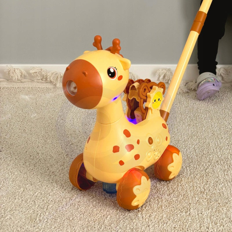 Pusher Giraffe 2in1 Soap Bubble Making Machine for Kids WOOPIE Brand Woopie