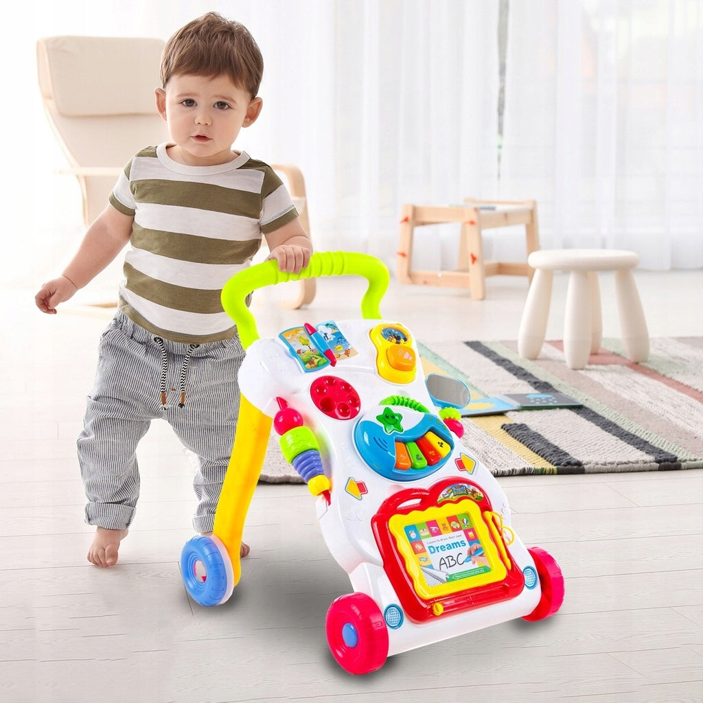Pusher Interactive Walker Ride-On Educational Magic Drawing Board Piano for Children Packaging status original