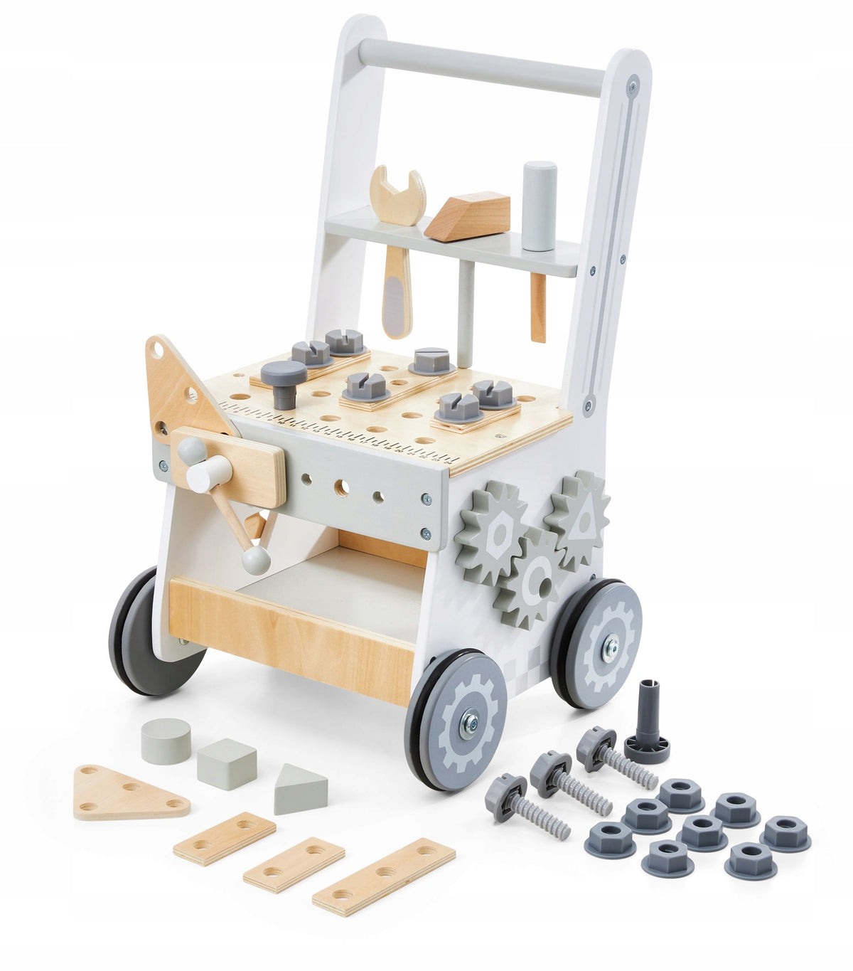 Pusher Mamabrum wooden workshop 3in1 white Manufacturer code MAM25 BABY WALKER
