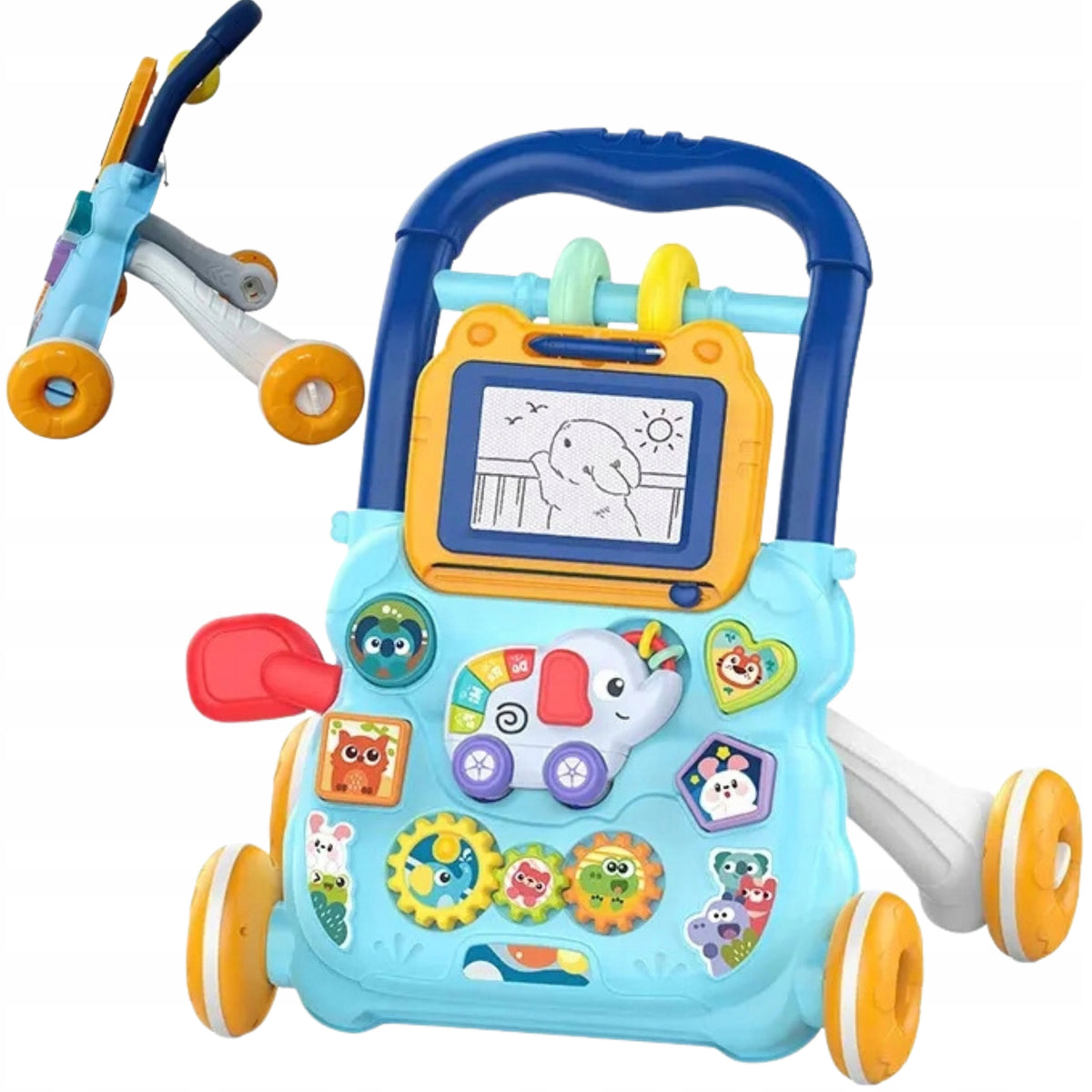 Pusher Walker Educational Year Interactive Board Gift for Child