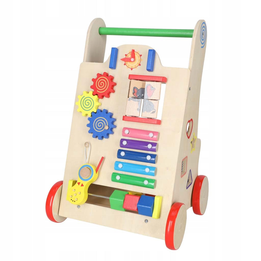 Pusher Wooden Walker KinderCube 6in1 Educational Cube with Puzzle Brand Bobo-San