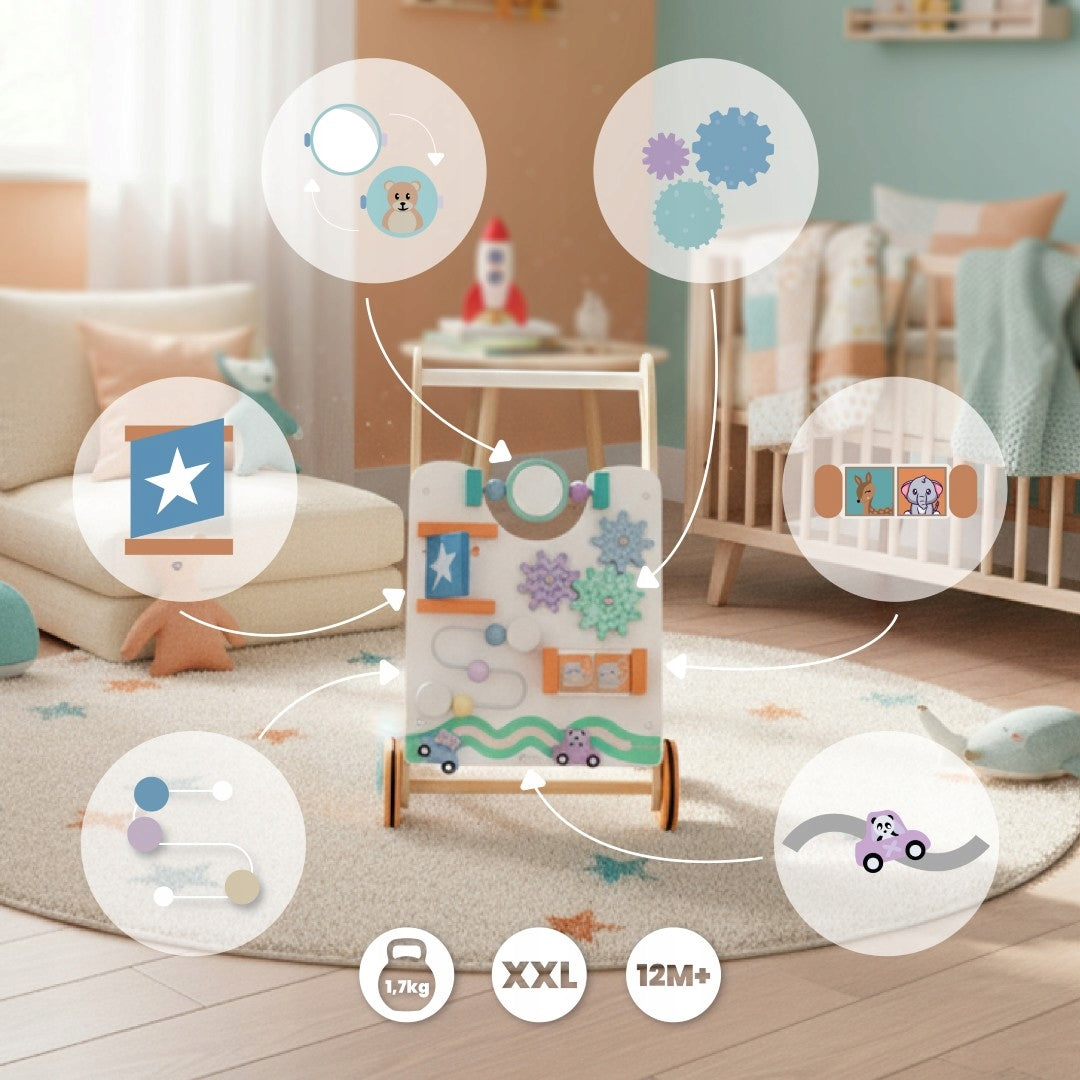 Pusher for baby 2in1 wooden walker interactive board labyrinth Manufacturer code E01.059.1.1