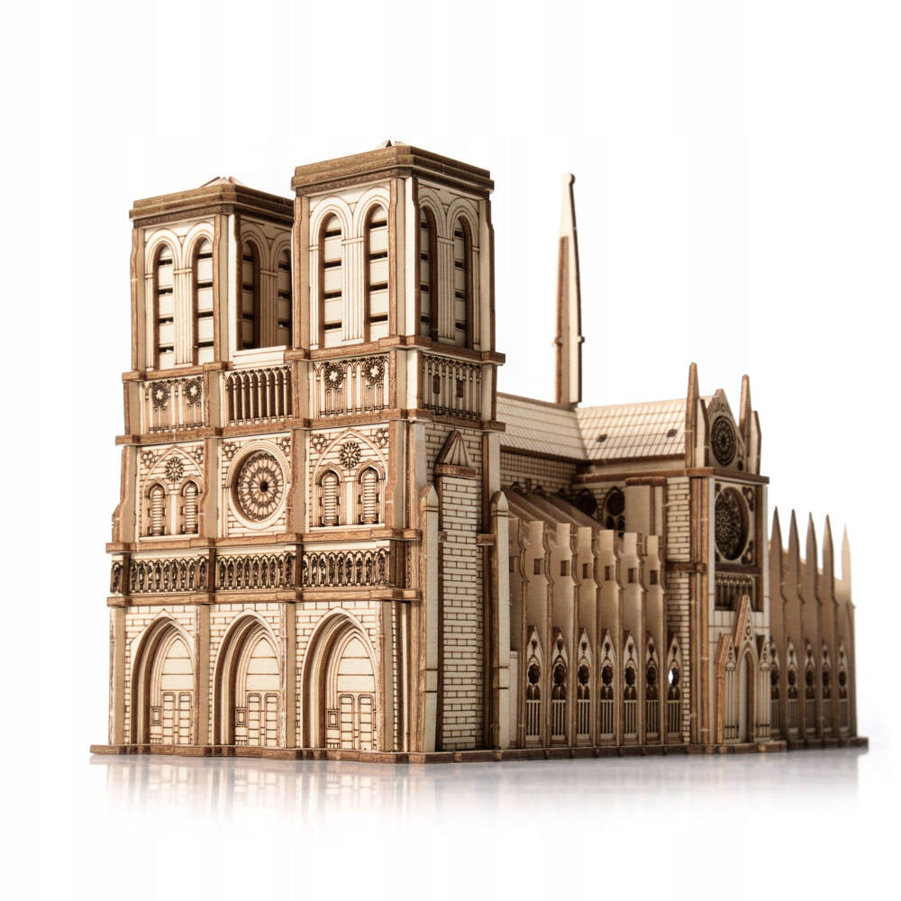 Puzzle 3D Wooden Model Little Story - Notre-Dame Cathedral FOR GIFT Packaging status original