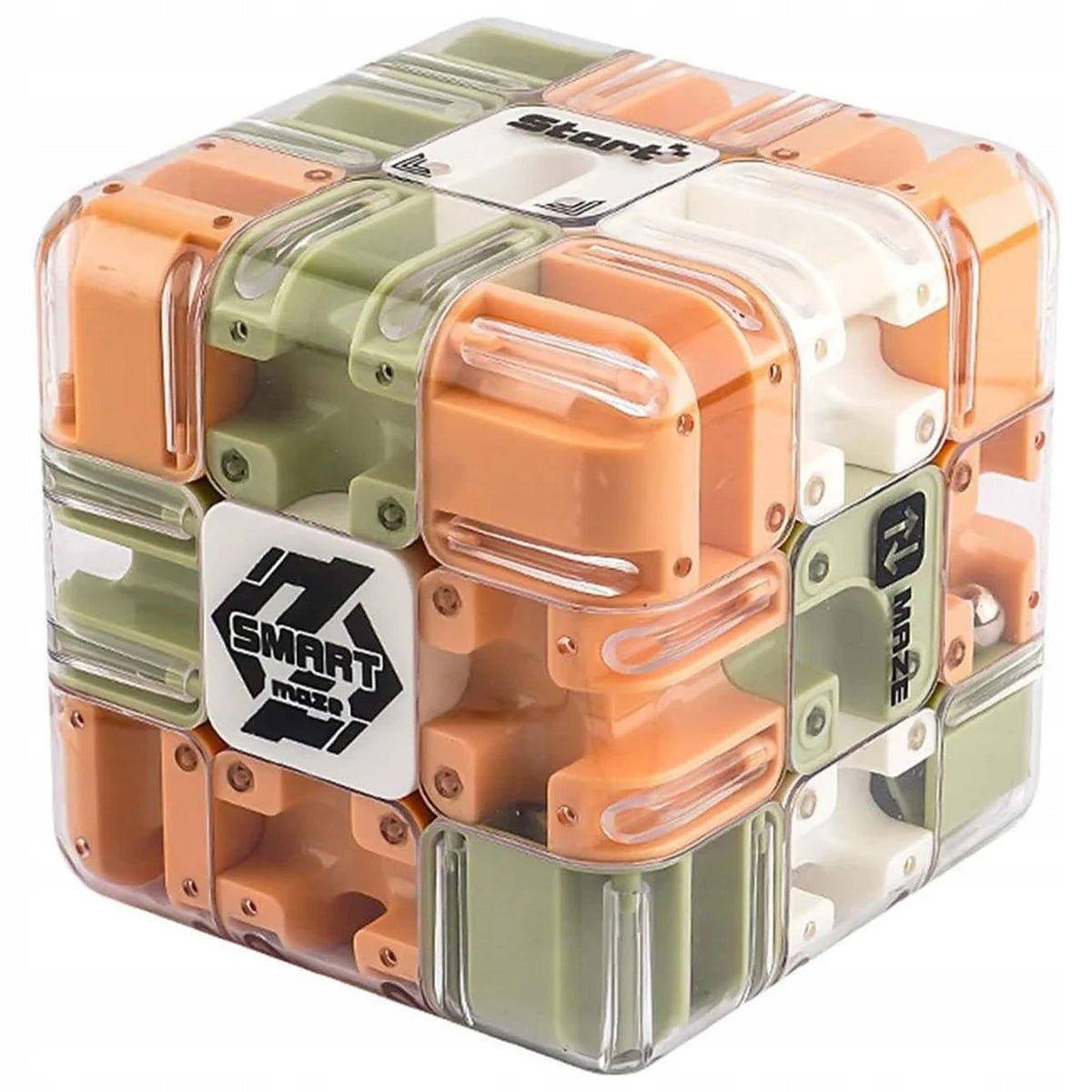 Puzzle Cube for Kids with Labyrinth and Metal Ball Game CUBE MAZE 3D