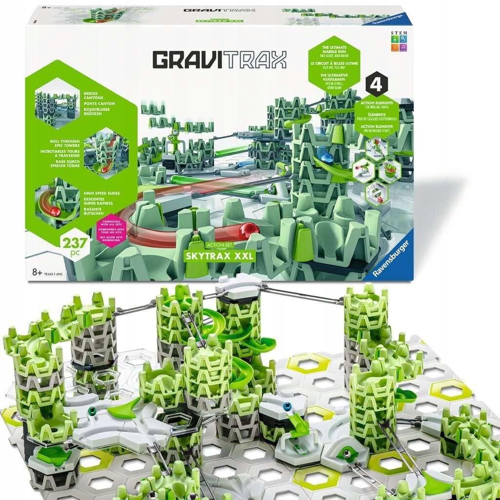 Puzzle game RAVENSBURGER Gravitrax Skytrax XXL Starter Kit 25960 Gender boys girls