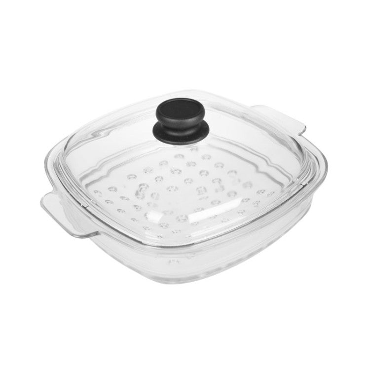 Pyrex parní nástavec 26x26 cm + poklice skleněné síto pro vaření v páře