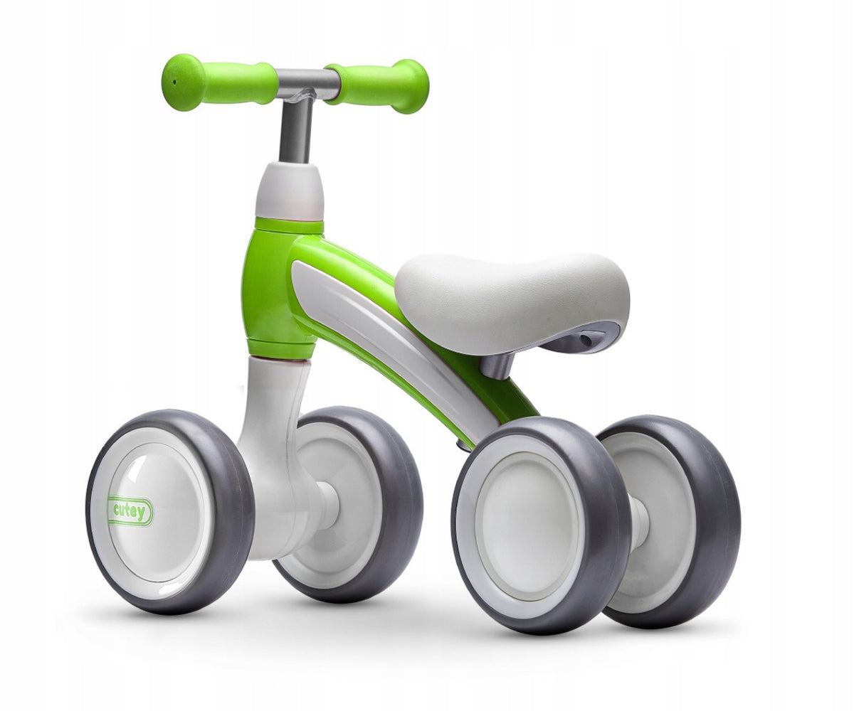 QPLAY Vehicle Cutey green balance bike with double wheels stable Packaging status original