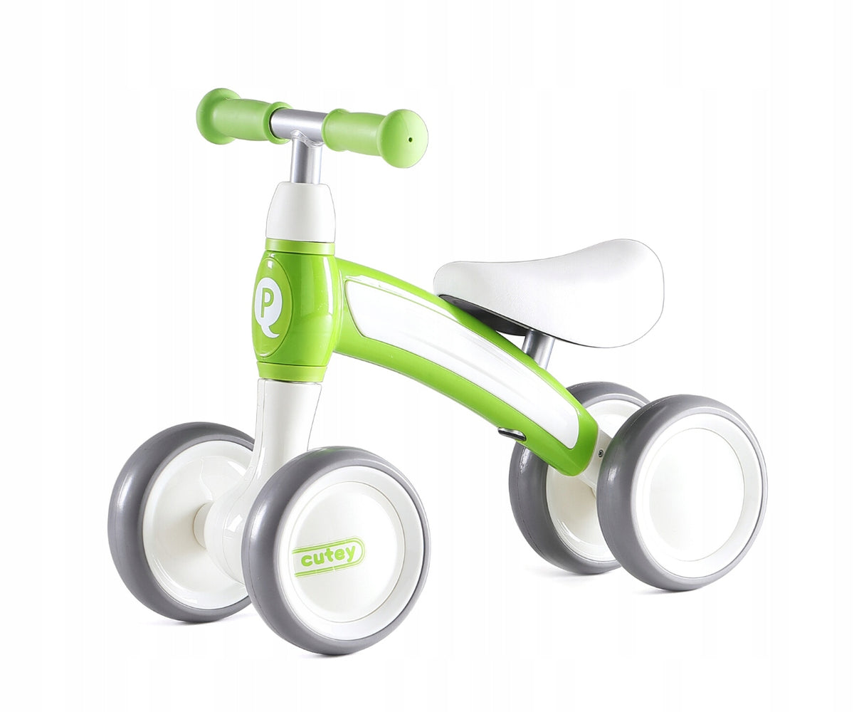 QPLAY Vehicle Cutey green balance bike with double wheels stable