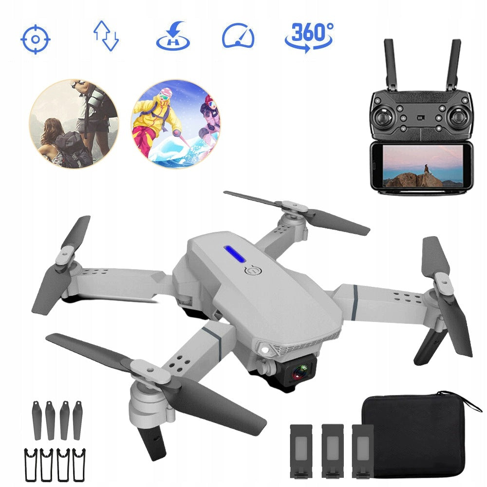 QUADCOPTER LS-E525 REMOTE CONTROLLED DRONE CAMERAS, FLIGHT TRACKING
