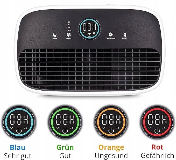 QUIET AIR PURIFIER up to 60m² 38W Wi-Fi HEPA CONTROL APPLICATION Manufacturer code MD10444