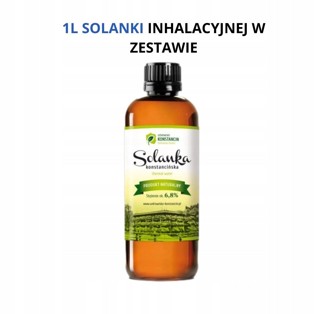 QUIET Air Humidifier + INHALATION 1L Brine For Bedroom Manufacturer code Zestaw SPA Inhalacyjno -kapielowy