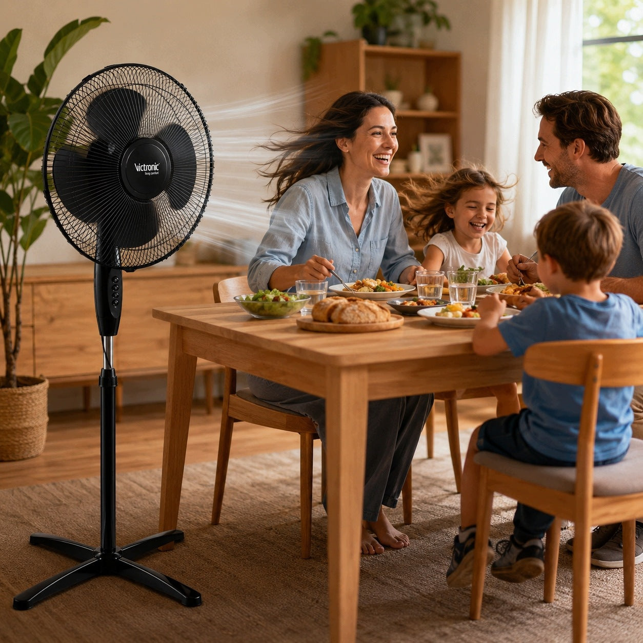QUIET FAN STANDING FLOOR FAN FOR HOME BLADE STRONG Manufacturer code 5908287221253
