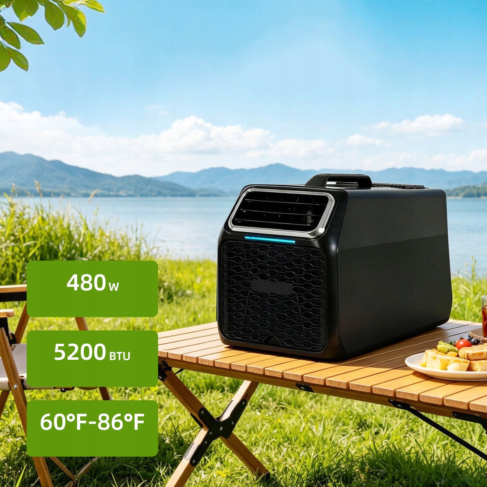 QUIET PORTABLE AIR CONDITIONER Space Cool-C06 650W 5200 BTU 45dB FOR MOTORHOME Manufacturer code Space Cool-C06-A