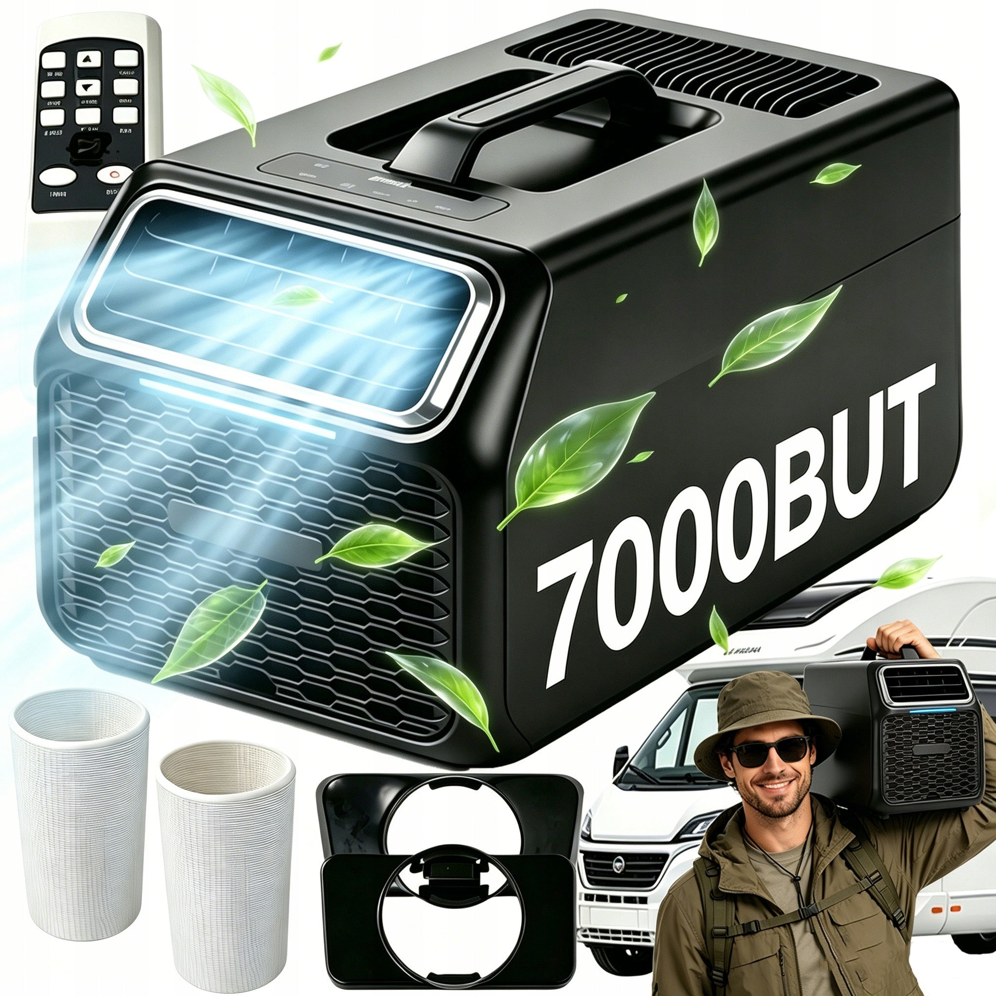 QUIET PORTABLE AIR CONDITIONER Space Cool-C14 1400W 7000 BTU 53dB FOR MOTORHOME