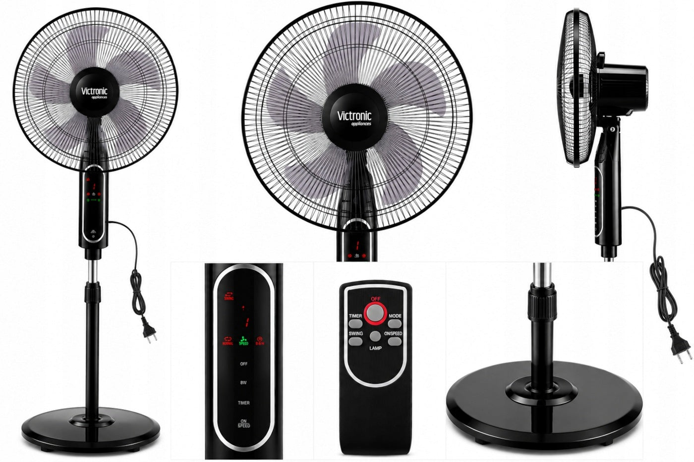QUIET WINDMILL STANDING FLOOR FAN FOR HOME | OFFICE BLADE STRONG Manufacturer code SF-1634B