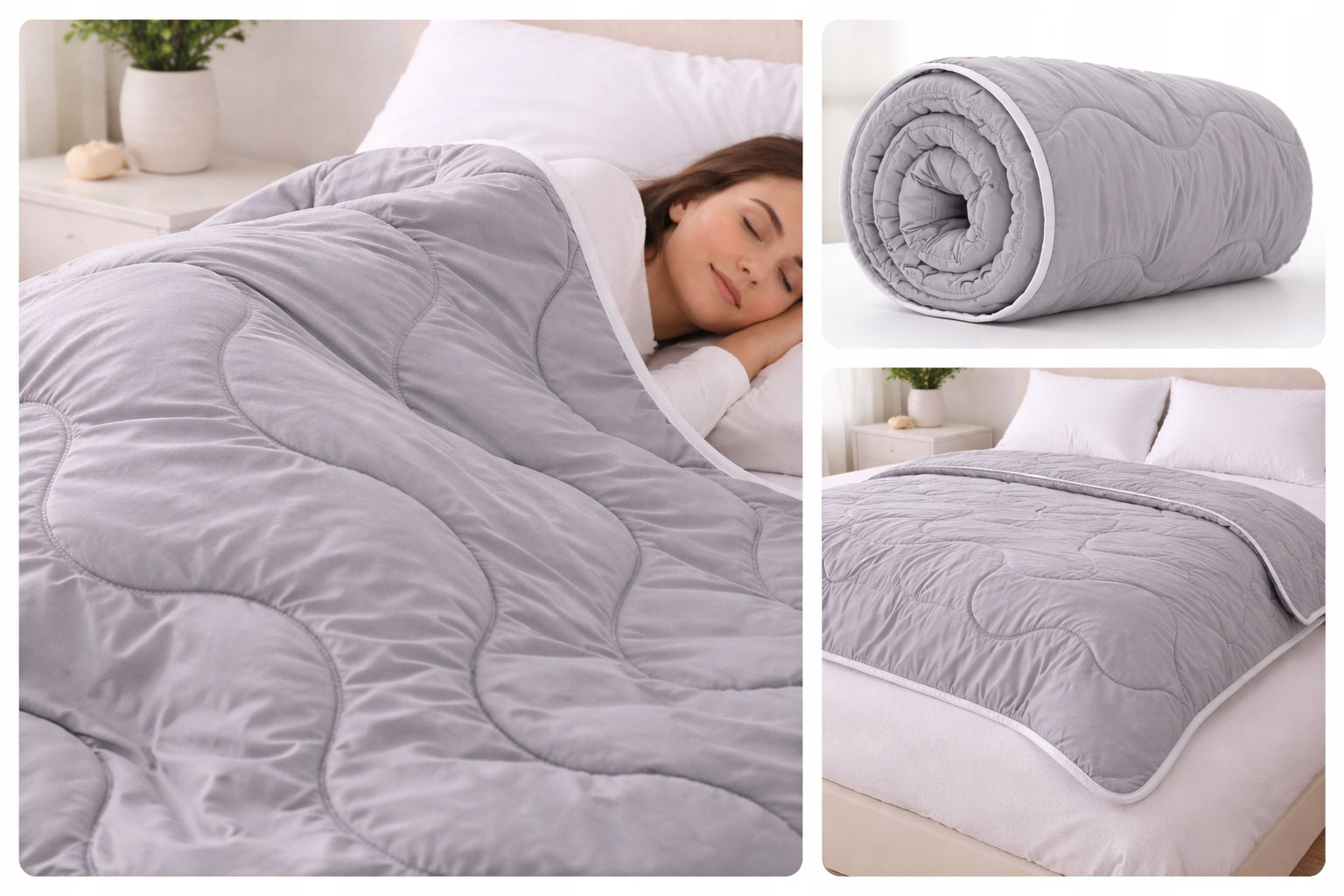 QUILT 160X200 YEAR OLD GREY ANTI-ALLERGIC WRAPPING FOR SUMMER POLISH PRODUCT Brand Gre-Max