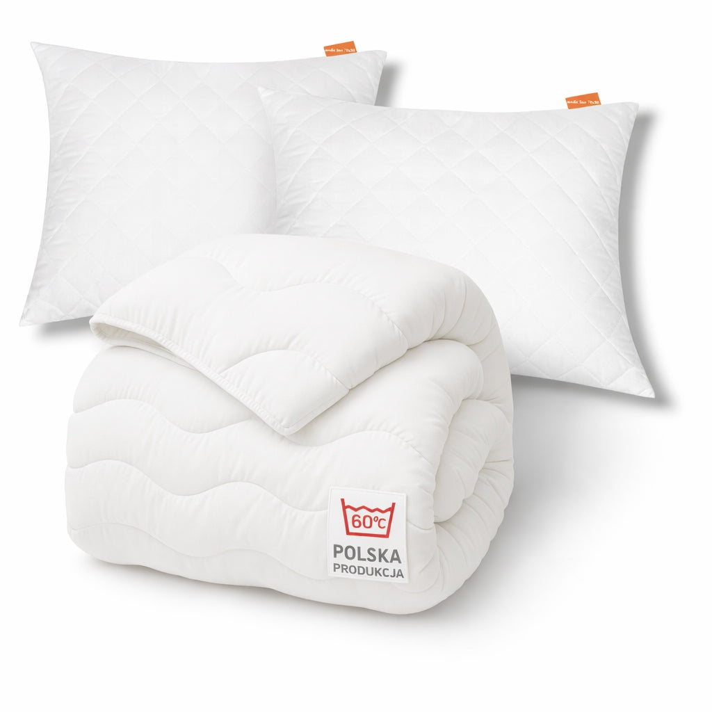 QUILT 160x200 YEAR-ROUND + 2x Pillow 70x80 quilted SET PRODUCT Polish