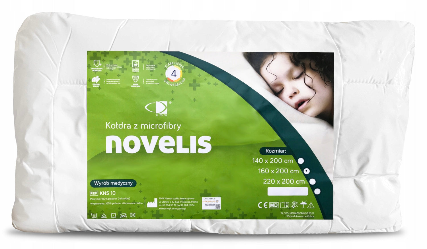 QUILT NOVELIS 160x200 ANTI-ALLERGIC AMW
