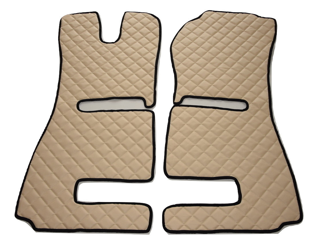 QUILTED RUGS LEATHER Scania R 2014-2017r automatic beige suspension seat Manufacturer's catalog number Md-16