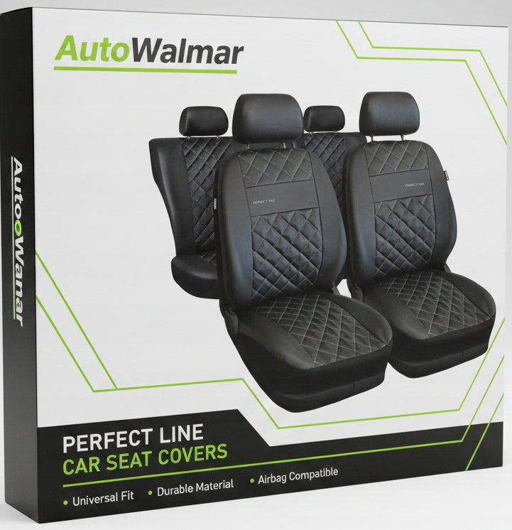 QUILTED SEAT COVERS CAR SEATS LEATHER Packaging status original