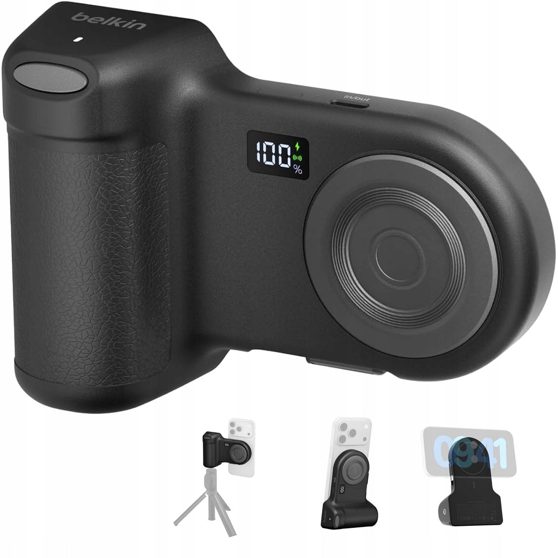 Qi 7,5W 9300mAh Power Bank for MagSafe, Photo Holder, Belkin Stage