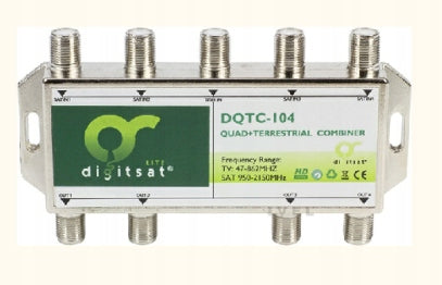 Quad TV Signal Summator 4x SAT DIGITSAT DQTC-104