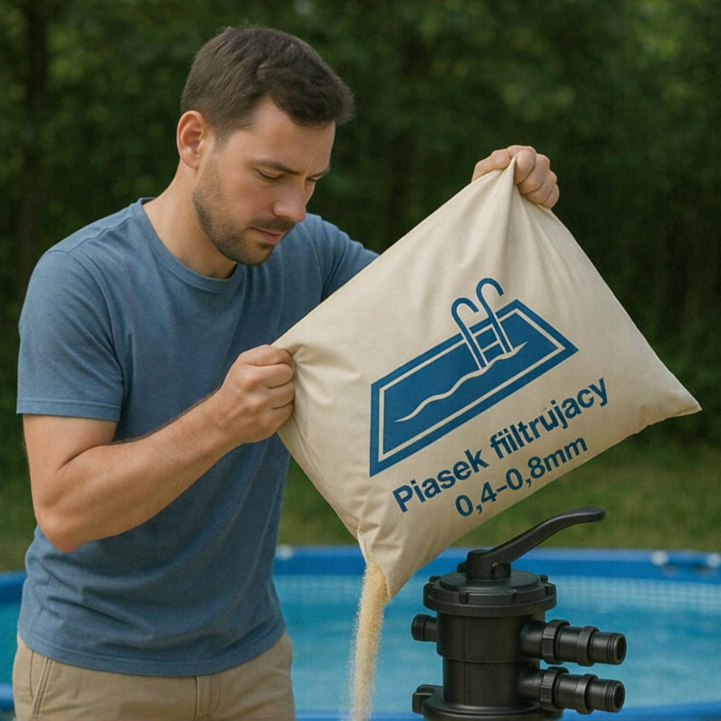 Quartz sand filter for pool pump FILTRATION 0,4-0,8mm 20 kg Packaging status original