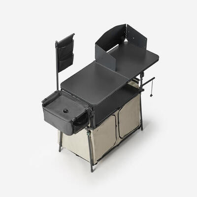 Quechua XL Kitchen Camping Cabinet - Foldable and Compact Brand Quechua