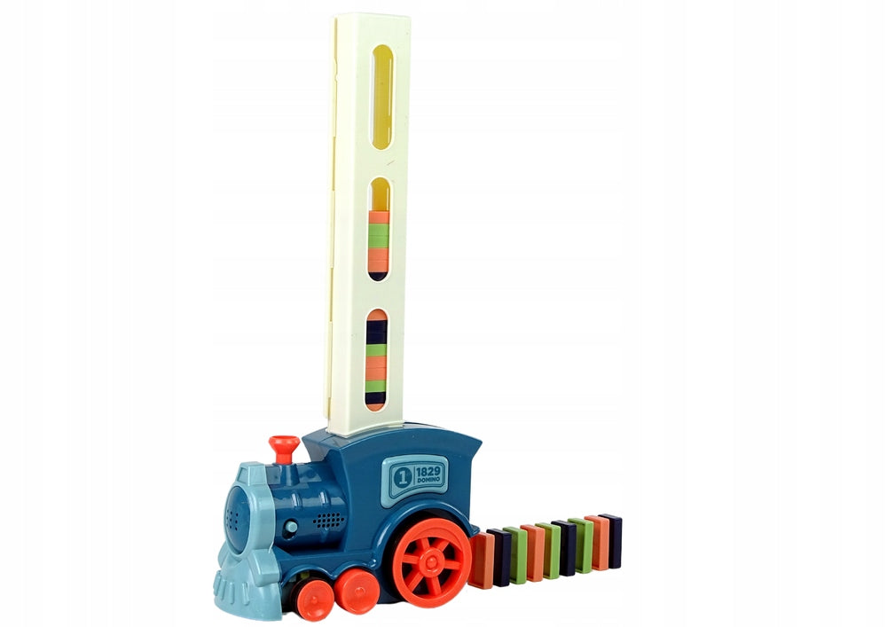 Queue Locomotive Stacking Blocks Domino Interactive Sound 54 pcs Manufacturer code KOLEJKA DOMINO DLA DZIECI CIUCHCIA