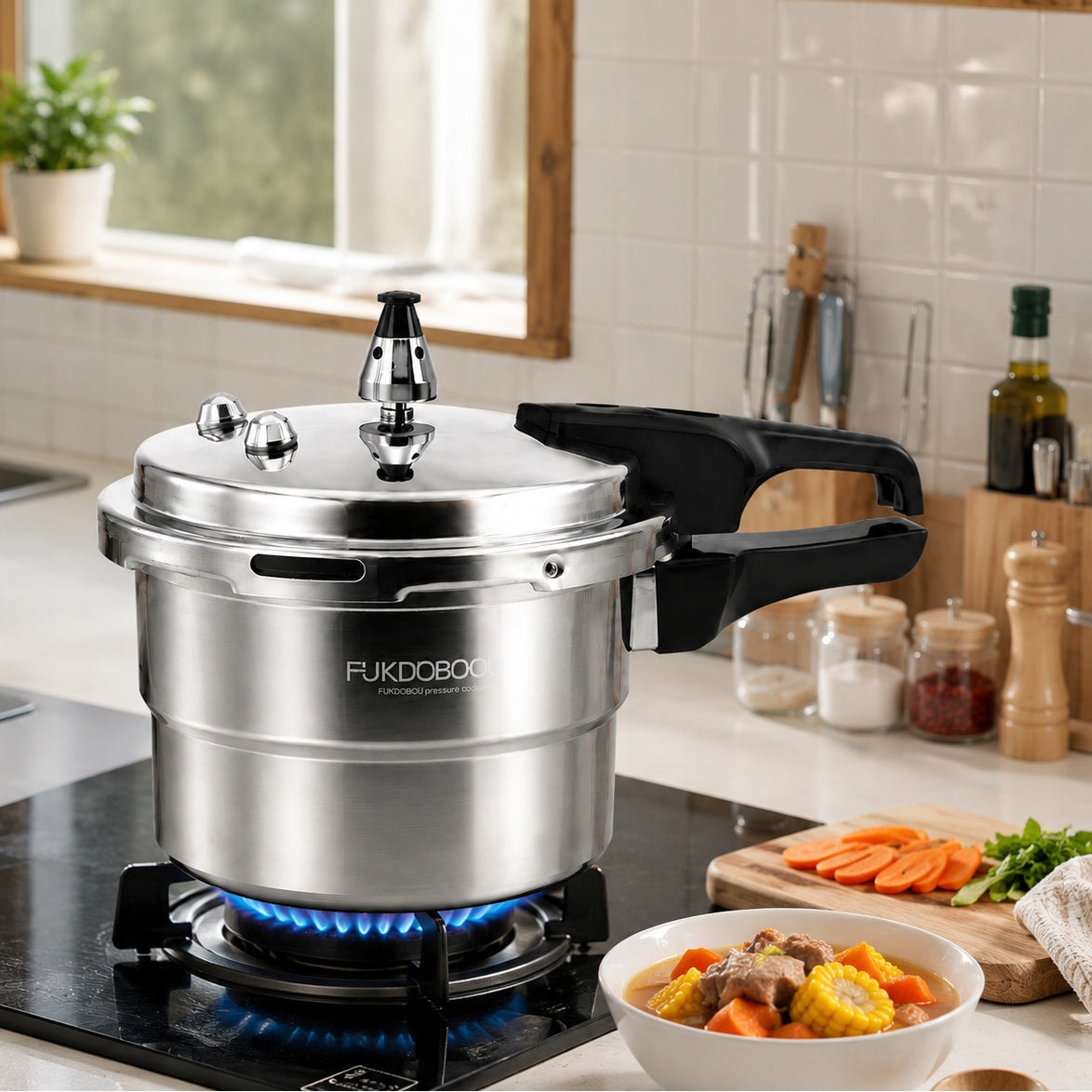 Quick Cooking Pressure Cooker with Safe Professional 3L Knobs Packaging status original