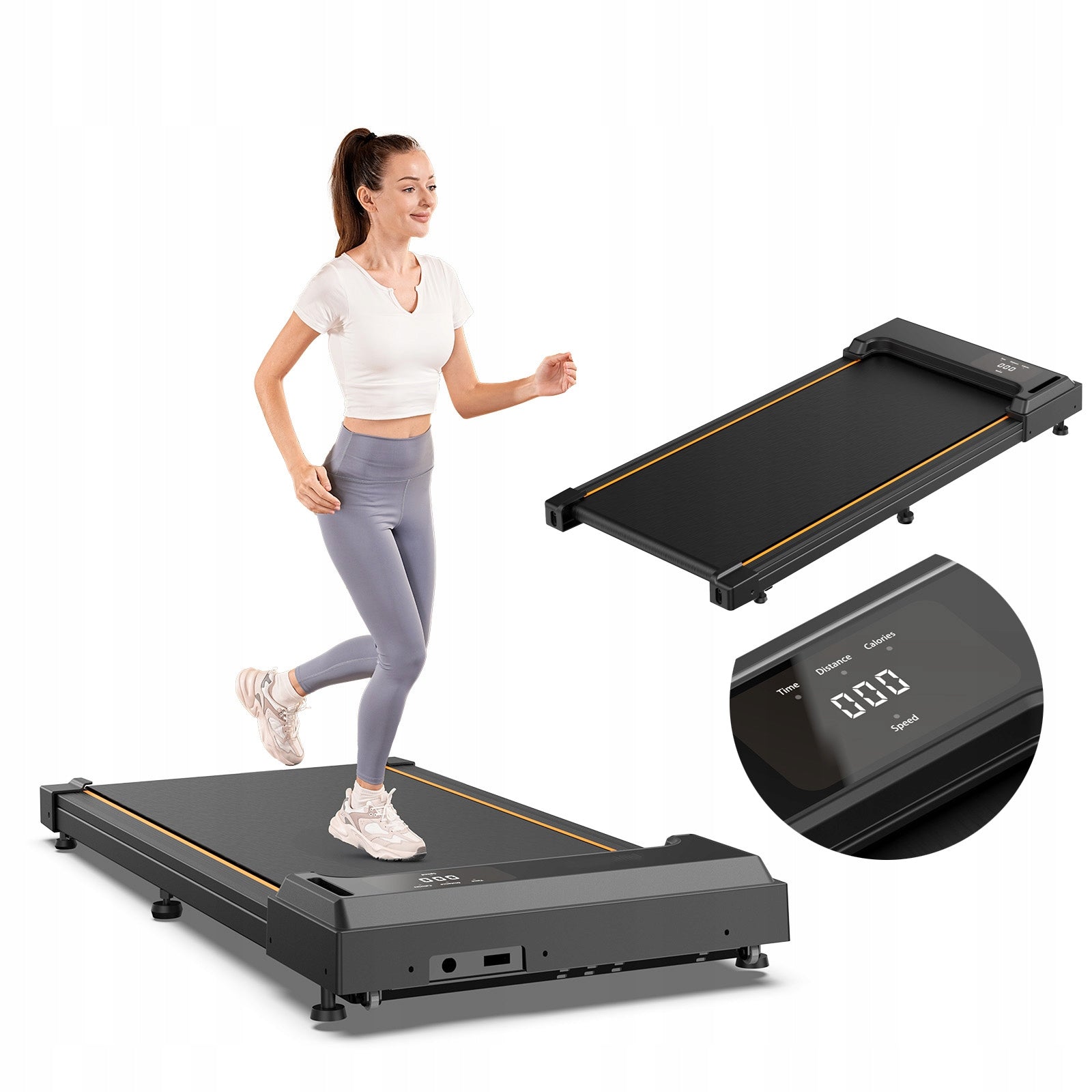 Quiet FT31 Home Folding Treadmill, Adjustable Speed 1-6 km/h