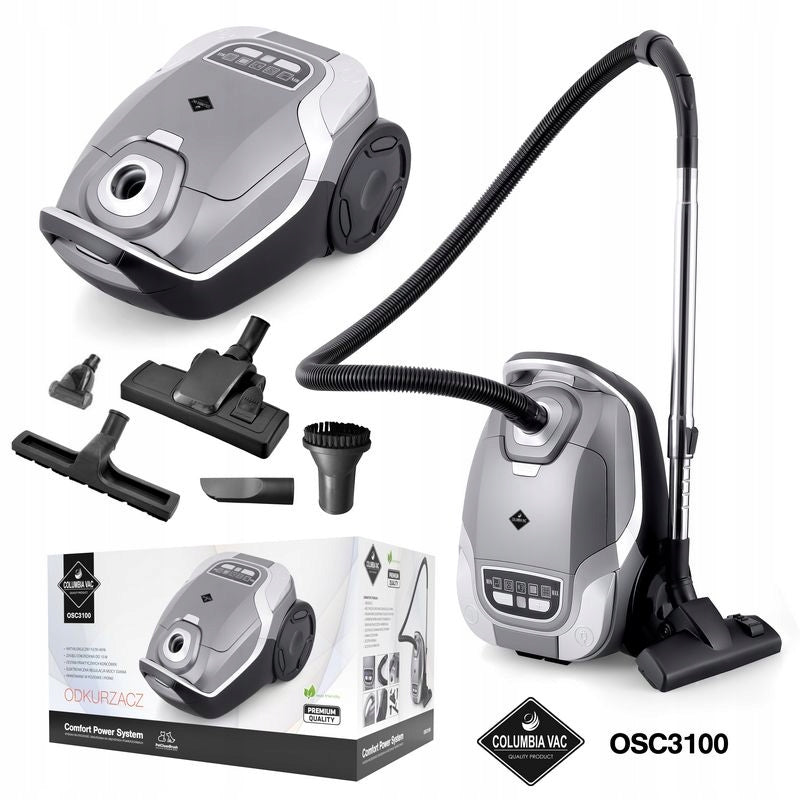Quiet VACUUM CLEANER COLUMBIAVAC ULTRA POWERFUL SMART TURBO BRUSH 4200W