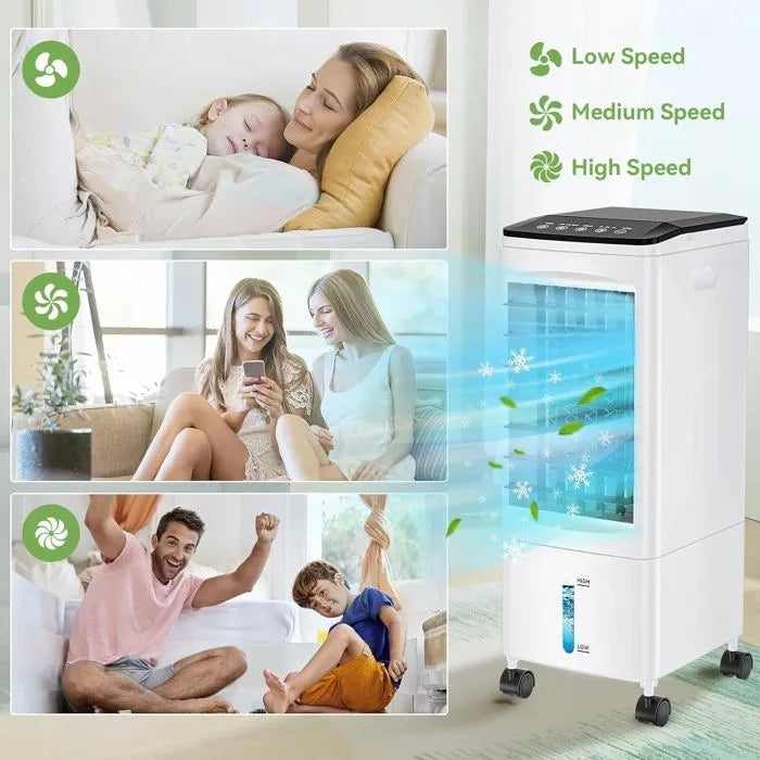 Quiet, energy-saving cooling fan; 10L water tank + 6 ice packs Brand no brand