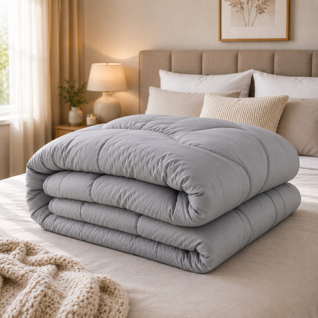 Quilt 140x200 Year-round Soft Anti-Allergic Premium Grey Polish Product Manufacturer code KOL-SZ1-140X200