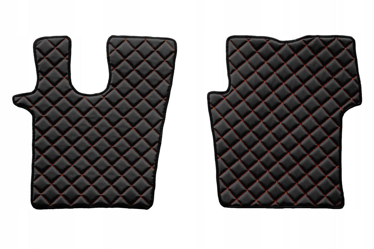 Quilted rugs SCANIA G NEXTGEN 2017- AUTOMATIC Manufacturer's catalog number FL67 BLACK/RED