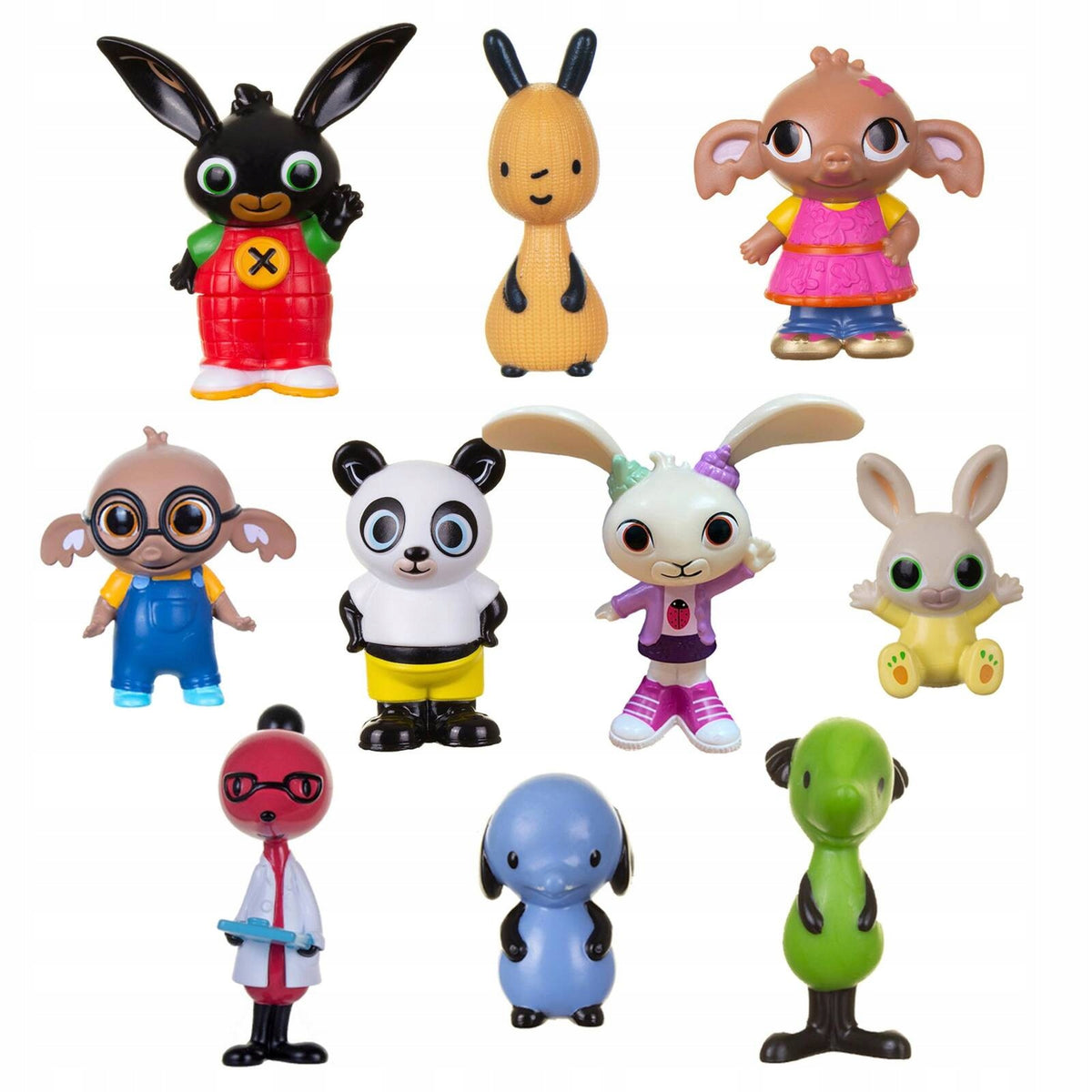 RABBIT BING SULA FLOP COCO LARGE SET OF 10 FIGURINES Brand Golden Bear