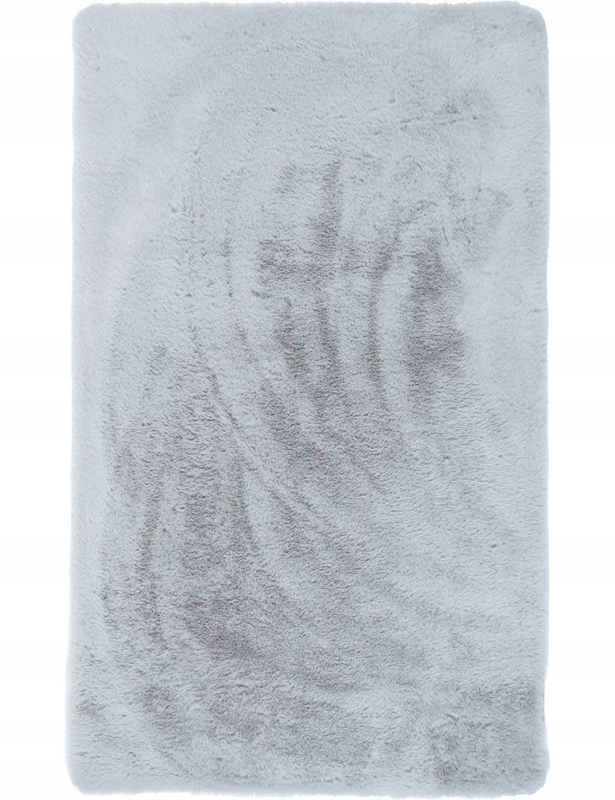 RABBIT CARPET SOFT PLUSH LIKE RABBIT FUR HIGH DENSE 80x150CM GRAY