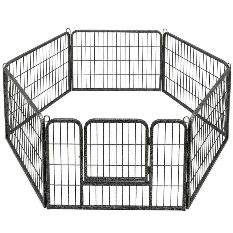 RABBIT CAT DOG PLAYPEN 6 PANELS 80x55CM ANIMAL CAGE FARMHOUSE CATWALK Packaging status original