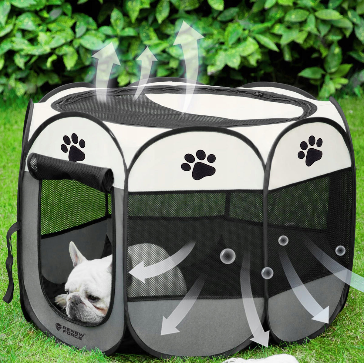 RABBIT CAT PET PLAYPEN FOR HOME FOLDING WATERPROOF 90x90cm XL Packaging status original