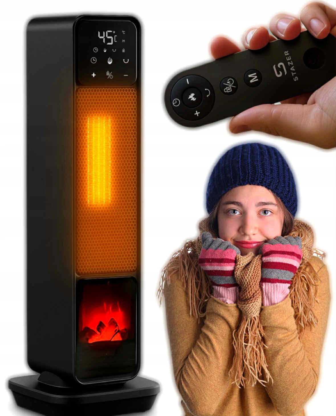 RADIATOR COLUMN FLAME EFFECT SENSOR+PILOT LIVING ROOM CHILD'S ROOM OFFICE