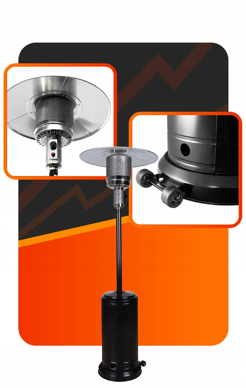 RADIATOR HEATING UMBRELLA VOLTENO GAS FOR TERRACE 14KW TERRACE HEATER Packaging status original