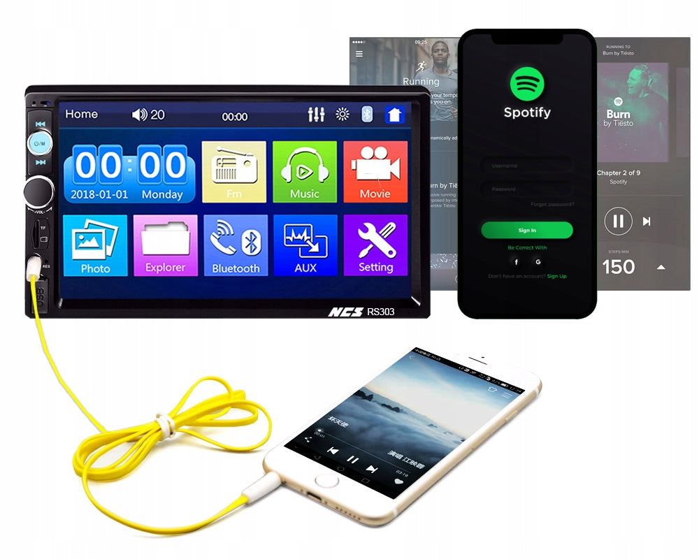 RADIO 2DIN SCREEN 7 USB CAR SD MP3 + CAMERA EAN (GTIN) 5903802410006