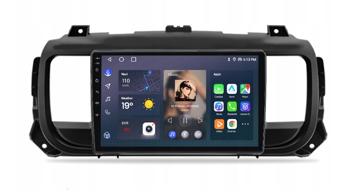 RADIO 9" ANDROID 15 GPS CAMERA CARPLAY PEUGEOT EXPERT JUMPY PROACE 2016+