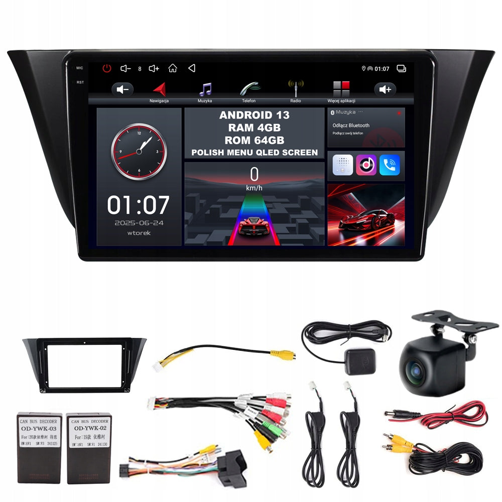 RADIO ANDROID 13 IVECO DAILY 2013-2023 ANDROID AUTO CARPLAY WIFI 4GB/64GB