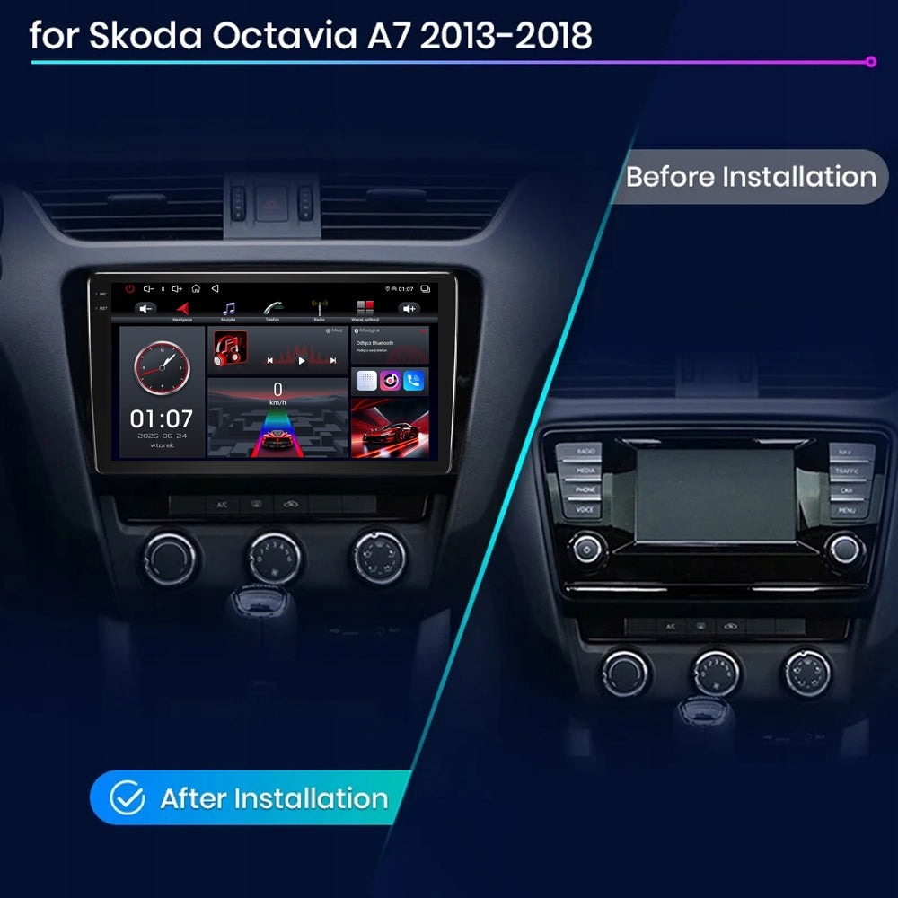 RADIO ANDROID 13 SKODA OCTAVIA 3 A7 2013-2018 CARPLAY WIFI DSP BT 4GB/64GB Brand no brand