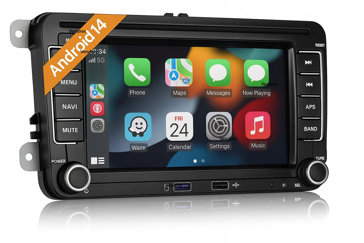 RADIO ANDROID 14 VW PASSAT B6 B7 GOLF 5 V 6 VI TIGUAN TOURAN T5 T6 CADDY
