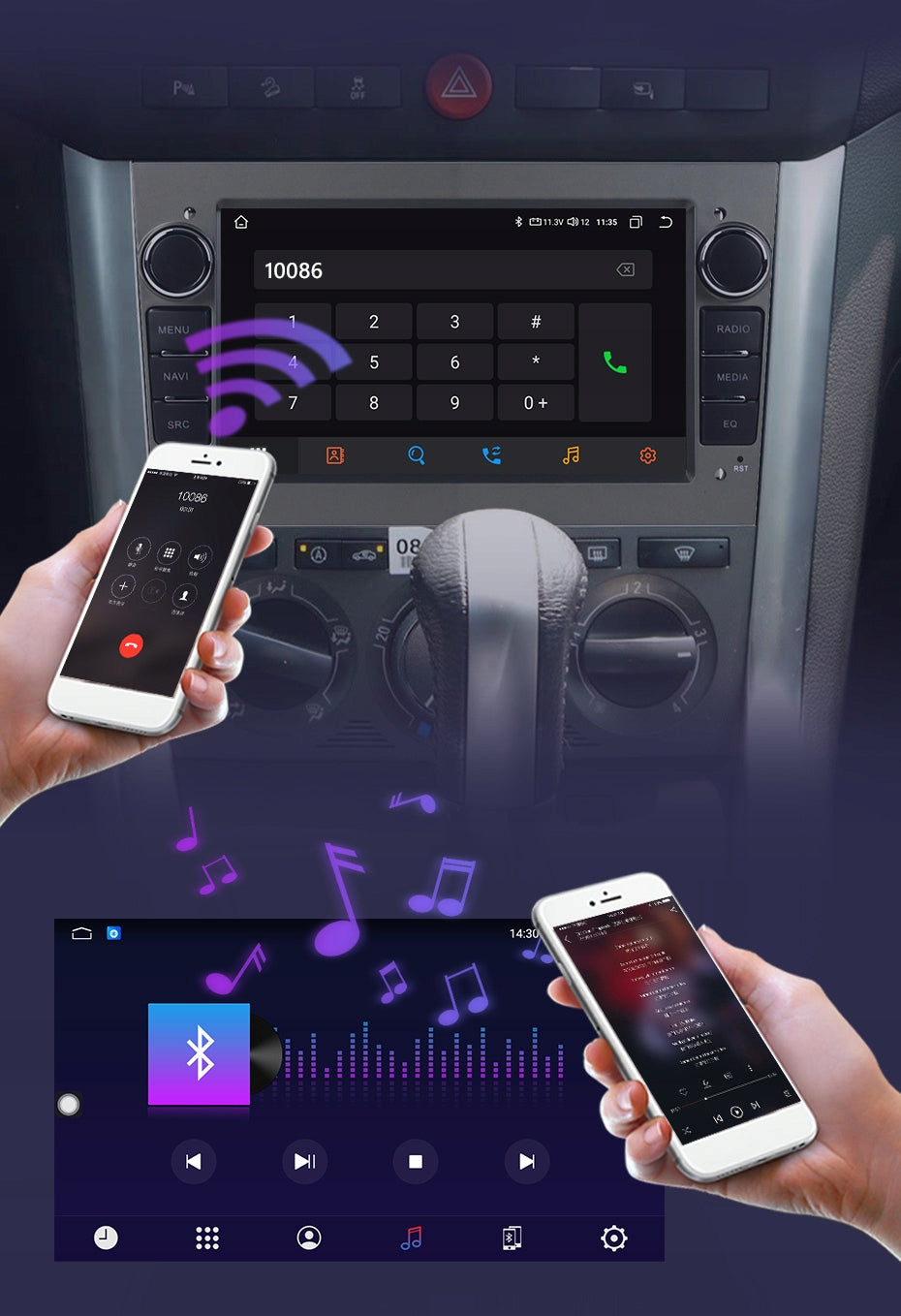 RADIO ANDROID C ZAFIRA B CORSA D ASTRA H ANTARA 2/64GB CARPLAY Manufacturer code ZQHTXSJ7C264OPELGRAY