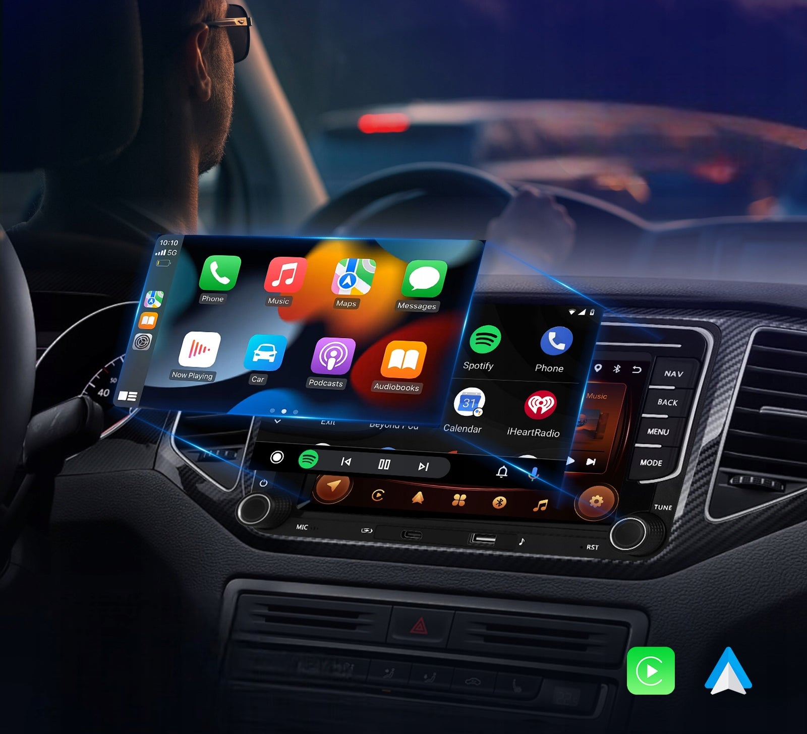RADIO ANDROID CARPLAY VW PASSAT B6 B7 GOLF 5 V 6 VI TIGUAN TOURAN CADDY RDS Packaging status original